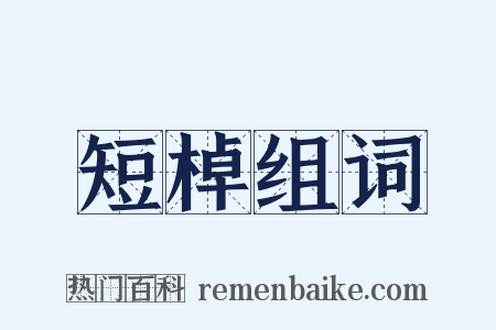 短棹组词是什么意思的图片